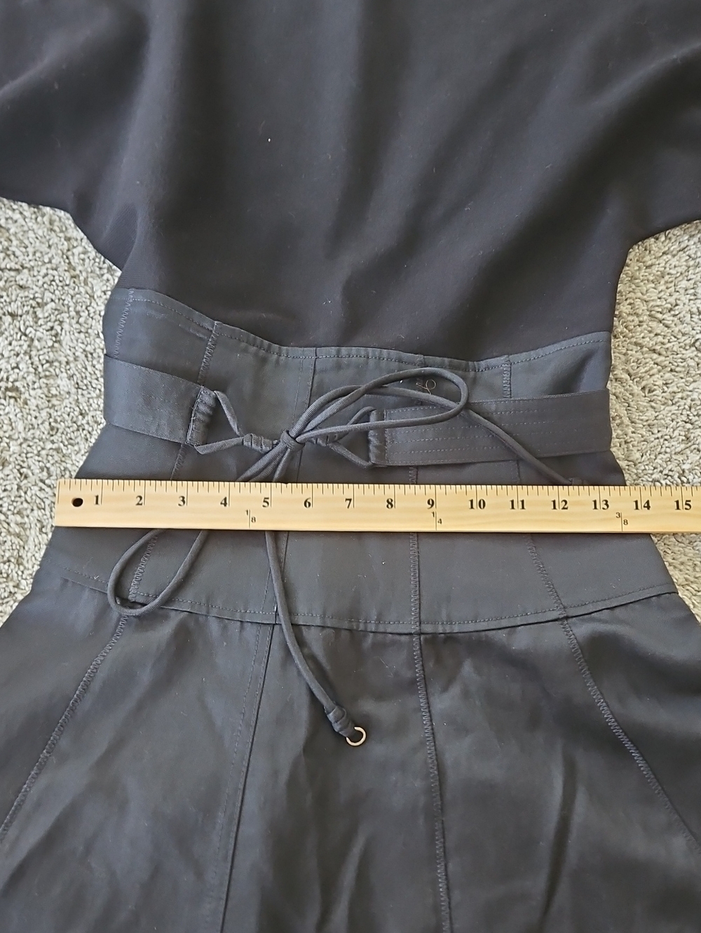 Ulla Johnson Black Crewneck Dress with Back Zip 8 - Picture 6 of 13